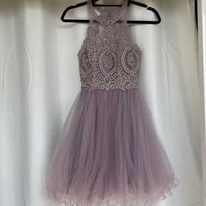 Lilac homecoming dress